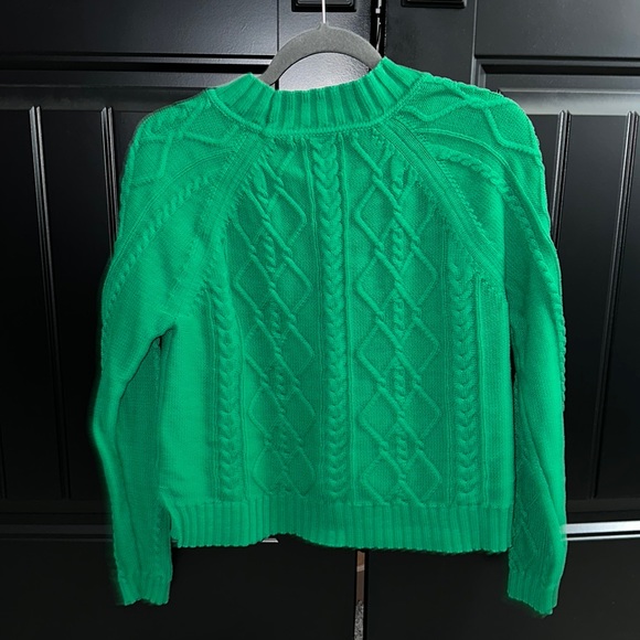 GAP Sweaters Gap Kelly Green Cable Knit Sweater Medium Poshmark